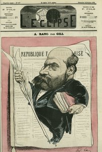Arthur Ranc (1831-1908), periodista y político francés. Portada en "L