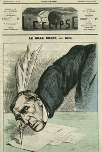 Barthelemy Saint-Hilaire (1805-1895), filósofo, periodista y estadista francés. Portada en "L