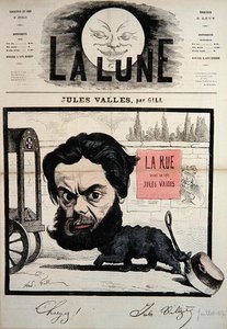 Caricatura de Jules Valles, ilustración de portada de la revista 