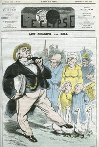 Caricatura "aux champs". Portada en "L