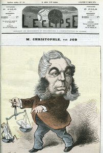 Caricatura de Albert Christophle, político francés. Portada en “L
