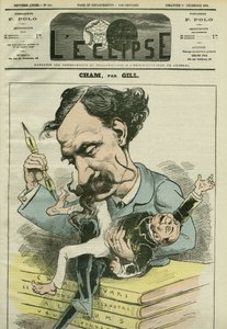 Caricatura de Amedee de Noe dit Cham (1818-1879), caricaturista francés. Portada en “L
