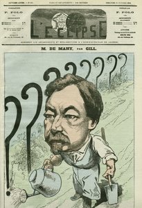 Caricatura de Francois Cesaire de Mahy (1830-1906), médico, periodista y político francés. Portada en "L
