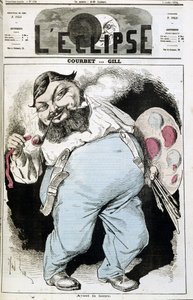 Caricatura de Gustave Courbet - en "L