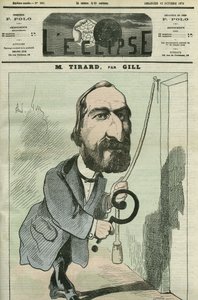 Caricatura de Pierre Tirard (1827-1893), político francés. Portada en “L