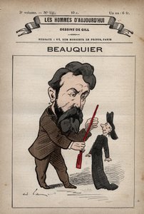 Caricatura de Charles Beauquier político francés 1833 - 1916 de 