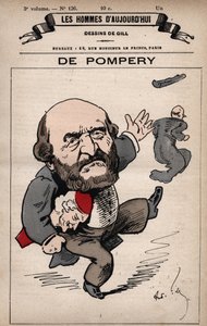 Caricatura de Édouard de Pompery 1812-1895 de 