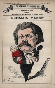 Caricatura de Germain Casse (1837-1900) político francés, de 