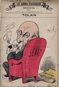 Caricatura de Henri Louis Tolain (1828-1897) político francés, de 