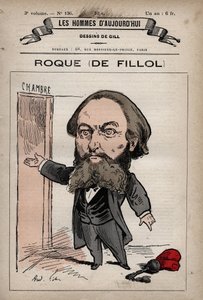 Caricatura de Jean Thoxene Roque por Fillol 1824-1889 político inglés de 