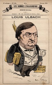 Caricatura de Louis Ulbach (1822-1889) de 