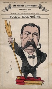 Caricatura de Paul Saunière (1827-1894) de 