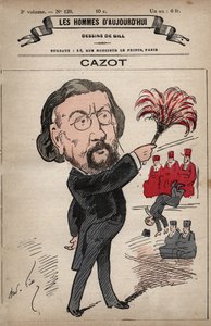 Caricatura de Théodore Joseph Jules Cazot (1821-1912) político francés, de 