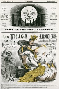 Caricatura de los Thugs de Andre Gill