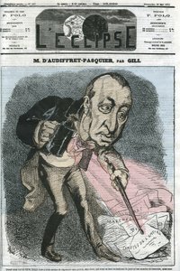 Edme Armand Gaston, Duque de Audiffret-Pasquier (1823-1905), político francés. Portada en “L