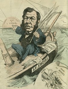 Emile-Justin Menier (1826-1881), industrial chocolatero y diputado republicano. En "L