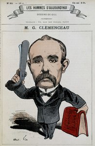 Georges Clémenceau - por Gill, en "Les hommes d