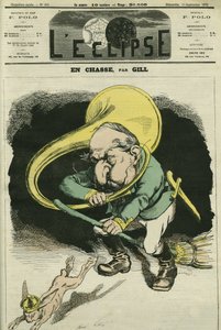 En caza, Louis-Napoleon Bonaparte (1808-1873), Presidente de la República en 1848 y Emperador de Francia de 1852 a 1871. Portada en “L