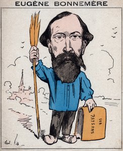 Joseph Eugene Bonnemere (1813-1893) historiador y escritor francés - caricatura por André Gill, en "Les Hommes d