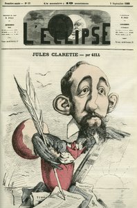 Jules Claretie (1840-1913), novelista, dramaturgo y crítico francés. Portada en “L