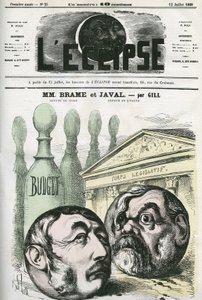 Jules Louis Joseph Brame (1808-1878) político francés y Louis Emile Javal (1839-1907), político francés. Portada en 