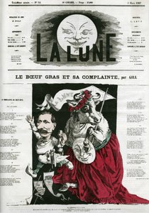 Le Beeuf gras et sa lamentte de Andre Gill