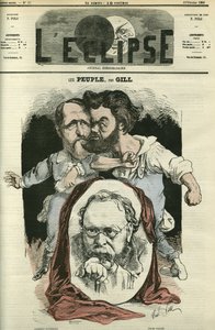 Les Peuples, con Clement Duvernois (1836-1879), Pierre-Joseph Proudhon (1809-1865), y Jules Valles (1832-1885), escritores y políticos. Portada en “L