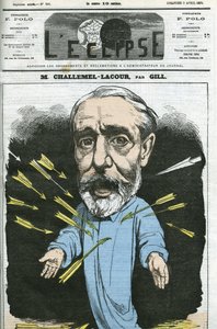 Paul-Armand Challemel-Lacour (1827-1896), político, diplomático e historiador de la filosofía francesa. Portada en "L