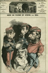 Gente de pluma y espada: Louis Leon Faidherbe (1818-1889), militar francés, Camille Cremer (1840-1876), general francés, y Philippe Toussaint Joseph Bordone (1821-1892), médico y militar. Portada en "L