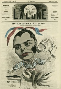 Retrato de Celestine Galli-Marie, cantante francesa de la Ópera-Cómica de Andre Gill