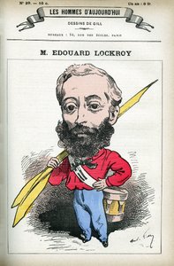 Retrato de Edouard Lockroy (1838-1913), político francés. Caricatura por Gill, en “Les Homme d