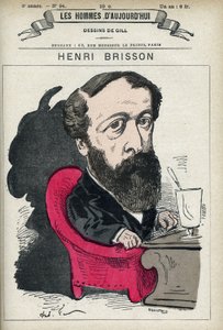 Retrato de Eugene Henri Brisson (1835-1912), abogado, periodista y político francés. Caricatura de Gill, París. de Andre Gill