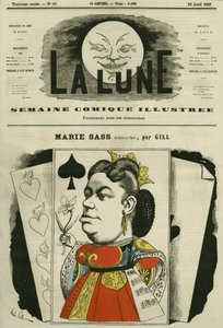 Retrato de Marie Sass, cantante del Teatro de la Ópera