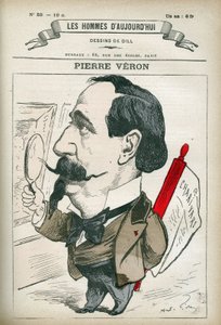 Retrato de Pierre Veron (1831-1900), escritor y poeta francés. Caricatura por Gill, París de Andre Gill