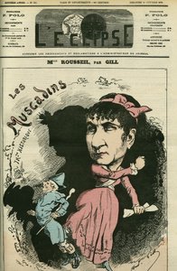 Retrato de Roselia Rousseil, cantante francesa, actuó en la Comédie Française. Portada en "L