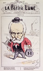 Regreso (regreso a Francia de Victor Hugo en 1870 después de su exilio) - por Gill, en “La Pequeña Luna” de Andre Gill