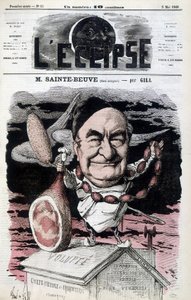 Sainte-Beuve (Sainte-Beuve) (comedor libre) - Caricatura de Gill, en “L