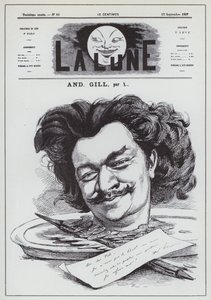Autorretrato del caricaturista francés Andre Gill