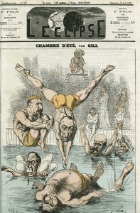 La Sala de Verano con los caballeros Thiers, Gambetta, Grevy, Favre, Trochu... Portada en "L