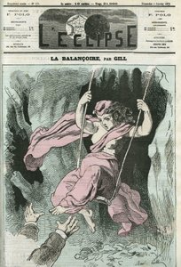 El columpio, brazos extendidos hacia la República en su columpio. Portada en 