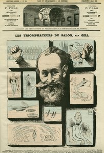 Los triunfadores del Salón, o el triunfo de la ausencia por Edouard Manet (1832-1883), pintor francés. Portada en "L