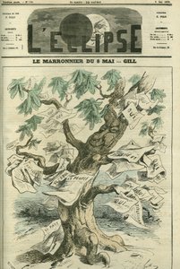 El castaño del 8 de mayo, el Senado aprueba por plebiscito, establece la responsabilidad de los ministros ante el Cuerpo Legislativo. Portada en "L