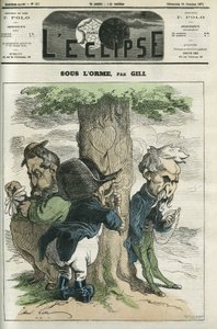 Bajo el olmo, Napoleón III, Emile Ollivier esperan, estos son los principales actores de la derrota de Sedan. Portada en "L