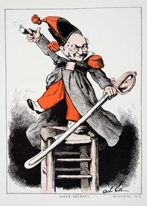 ¡Viejo soldado!, de Historia de la Tercera República, Vol. I, Historia Política, pub.1933 de Andre Gill