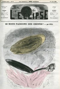 ¿Por qué no hacemos crepes?, ilustración de Gill en reacción a la censura. Portada en “L