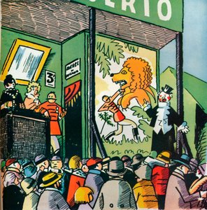 Ilustración de Andre Helle de Fábulas de la Fontaine, 1922, 1929 de Andre Helle