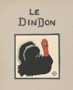 Ilustración infantil "Le Dindon" de un pavo