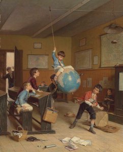 La vuelta al mundo, c. Década de 1860 (óleo sobre tabla)
