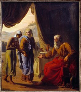 Sara presenta a Agar a Abraham de Andre Jacques Victor Orsel
