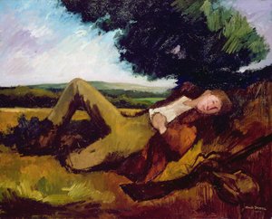 El descanso del cazador o El cazador durmiente, 1929 de Andre Mare